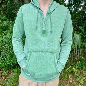 COLORFAST Green Hoodie